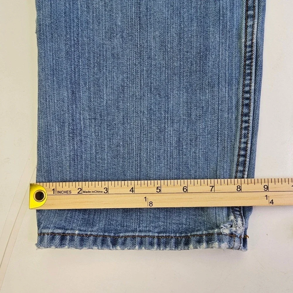 Levis 505 Regular Fit Mens Blue Jeans Medium Wash Straight Leg W36 L30 Cotton